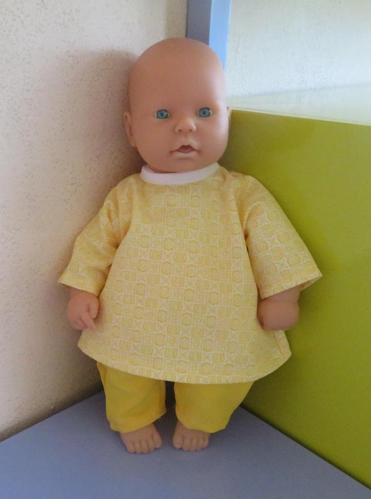 Chou Chou pop 36c poppenkleertjes poppenkleding gele jurk 95, Kinderen en Baby's, Speelgoed | Poppen, Nieuw, Babypop, Ophalen of Verzenden