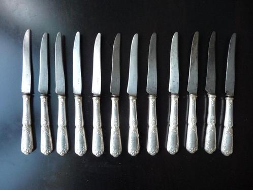 12 historische antieke Franse SFAM verzilverde kleine messen, Antiek en Kunst, Antiek | Bestek, Ophalen