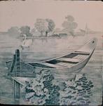 Oude tegel handgeschilderd, Antiek en Kunst, Kunst | Tekeningen en Foto's, Verzenden