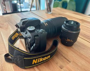 Nikon D3300 + 18-55mm VR + 70-300mm VR beschikbaar voor biedingen
