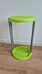 Prullenbak camping groen/grijs campingaccessoires vuilnisbak, Caravans en Kamperen, Ophalen of Verzenden, Gebruikt