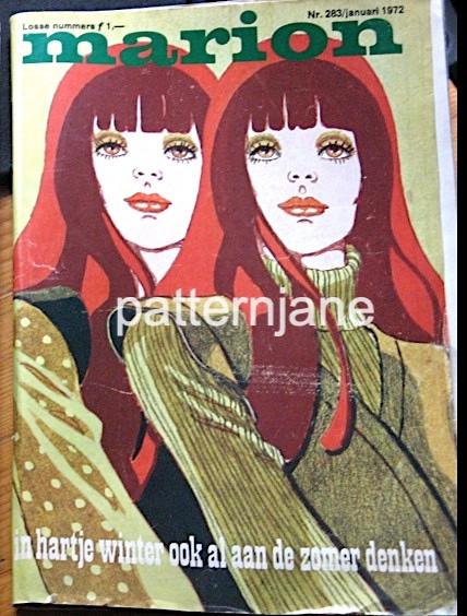2 x Marion vintage patronen uit de jaren 70 1/72-7/72, Hobby en Vrije tijd, Kledingpatronen, Marion, Verzenden, Vrouw, Overige typen