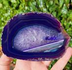 Agaatplak met bijzondere belijningen edelsteen verzameling, Ophalen of Verzenden