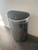 Brabantia touch bin prullenbak 10+23 liter, Gebruikt, 50 tot 75 cm, Ophalen of Verzenden, Rvs