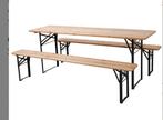 Biertafel set met 2 banken, Ophalen of Verzenden, Zo goed als nieuw, Biergarten, Minder dan 4 stoelen