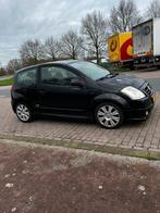 Citroen C2 VTS 1.6 16V 2006 Zwart, Auto's, 47 €/maand, Te koop, Geïmporteerd, Benzine