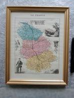 Kaart van de Haute Marne ingetekend A. Vuillemin, Ophalen of Verzenden