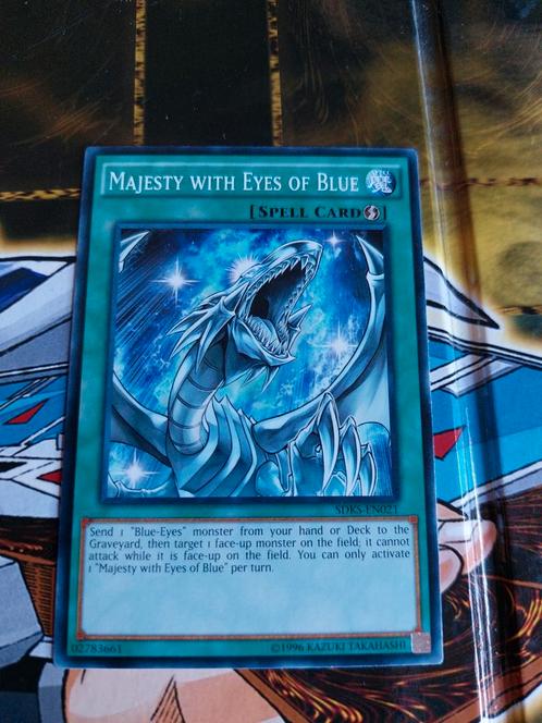 Yugioh Majesty with eyes of blue sdks-en021, Hobby en Vrije tijd, Verzamelkaartspellen | Yu-gi-Oh!, Zo goed als nieuw, Ophalen of Verzenden