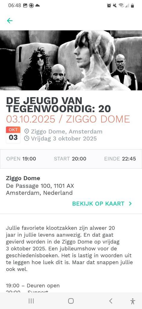 Jeugd van tegenwoordig 2 kaartjes vak 107 glijpanters, Tickets en Kaartjes, Concerten | Pop, Twee personen