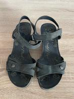 Stoere zwarte leren wedges Panamajack Julia b! 39, Uitgeest, Tweedekansshop, Zwart, Zo goed als nieuw