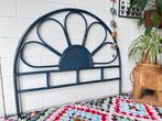Rotan bedhoofd rotan bed achterwand vintage bed rotan, Ophalen, Gebruikt, Tweepersoons, 200 cm