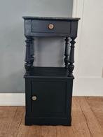 Antiek nachtkastje met marmer blad, Huis en Inrichting, Ophalen, Zo goed als nieuw, Hout, 70 cm of meer