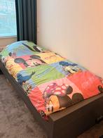 Kinderbed grijs antraciet met IKEA matras, 85 tot 100 cm, Zo goed als nieuw, 180 cm of meer, Ophalen