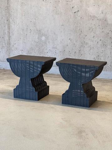 Vintage Industrieel Kunstobject - bijzettafel beschikbaar voor biedingen