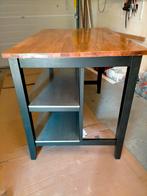 Ikea keuken eiland. Zo goed als Nieuw plus 2 metalen krukken, Huis en Inrichting, Barren, Ophalen, Zo goed als nieuw