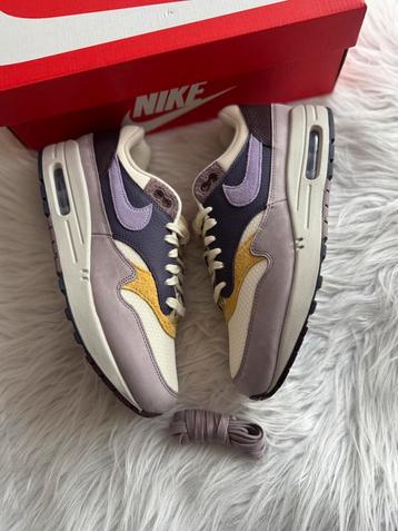 Nike Air Max 1 beige paars bruin EU 42.5 wmns Nieuw in Doos beschikbaar voor biedingen