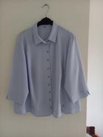 Erfo - Blouse lichtblauw (3/4 mouw) maat 46/48 (zgan), Blauw, Erfo, Maat 46/48 (XL) of groter, Ophalen of Verzenden