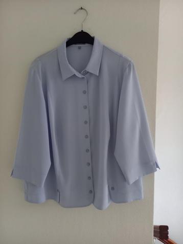 Erfo - Blouse lichtblauw (3/4 mouw) maat 46/48 (zgan) beschikbaar voor biedingen
