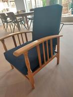 2x Vintage  volledig gerestaureerde (rook) stoel, Huis en Inrichting, Fauteuils, Ophalen, Zo goed als nieuw