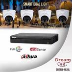 5MP Dahua WizSense Smart Dual Light Full Color 4CH IP PoE, Ophalen of Verzenden, Nieuw, Buitencamera