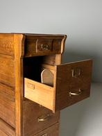Archiefkast ladekast eiken ca. 1900-1920, Ophalen, Gebruikt, Eikenhout, Minder dan 100 cm