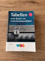 Tabellen bouw- en waterbouwkundigen 11e druk, Ophalen of Verzenden, Beta, Zo goed als nieuw, HBO