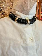 YatvaVintage: YV6237:Vintage 1980's Chocker Necklace Ketting, Ophalen of Verzenden, Gebruikt, Overige kleuren, Overige materialen