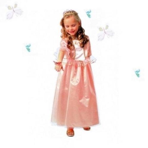 STUNT ! Nieuwe Barbie Zalm-Roze Prinsessenjurk Maat 128 -134, Kinderen en Baby's, Carnavalskleding en Verkleedspullen, Nieuw, Meisje