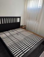 Bedframe Ikea Hemnes, Huis en Inrichting, Slaapkamer | Bedden, Ophalen, Bruin, Tweepersoons, Zo goed als nieuw