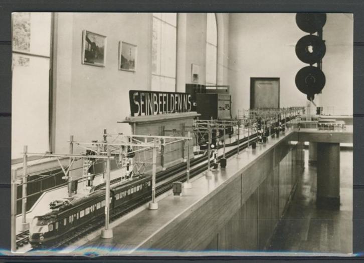 Spoorwegmuseum Utrecht Seinen Foto-Ansichtkaart trein t-158, Verzamelen, Spoorwegen en Tramwegen, Zo goed als nieuw, Trein, Kaart of Prent