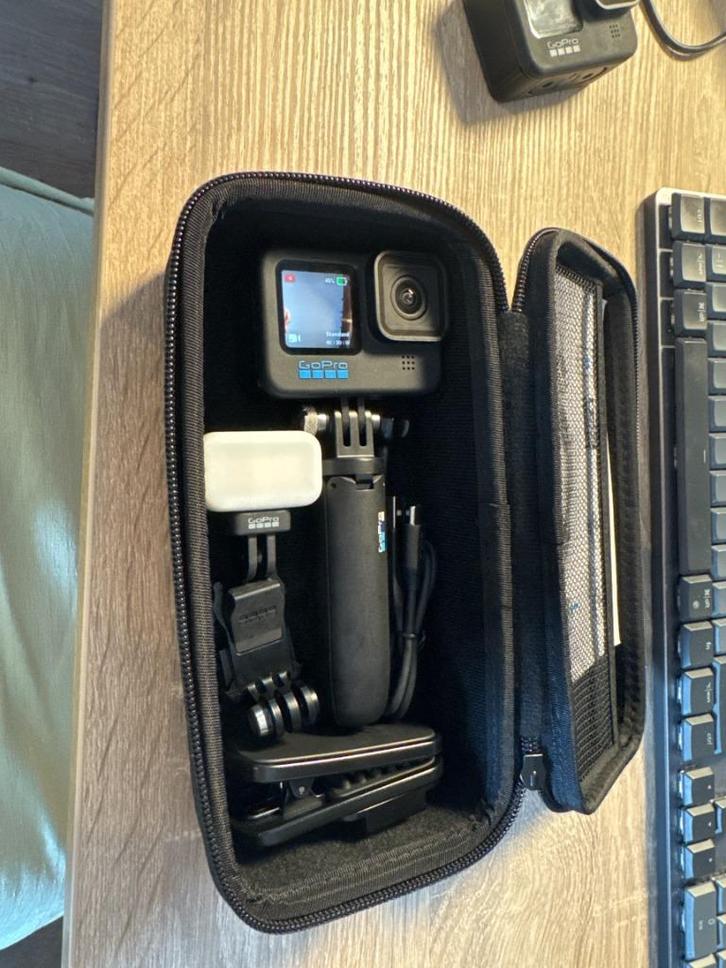 GoPro HERO10 Black – Bijna Niet Gebruikt – Compleet met L, Audio, Tv en Foto, Actiecamera's, Zo goed als nieuw, GoPro, Verzenden