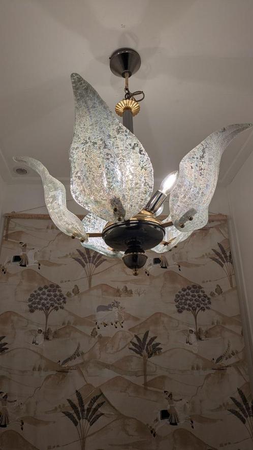 Murano hanglamp, Huis en Inrichting, Lampen | Hanglampen, Gebruikt, Minder dan 50 cm, Glas, Metaal, Ophalen