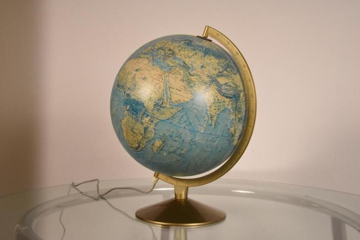 Globe - wereldbol met verlichting, Antiek en Kunst, Antiek | Overige Antiek, Ophalen