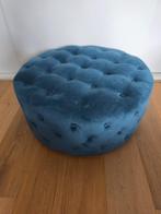 Poef van fluweel, kruikje, kruik - Nachtblauw, Huis en Inrichting, Ophalen, Zo goed als nieuw, Overige materialen