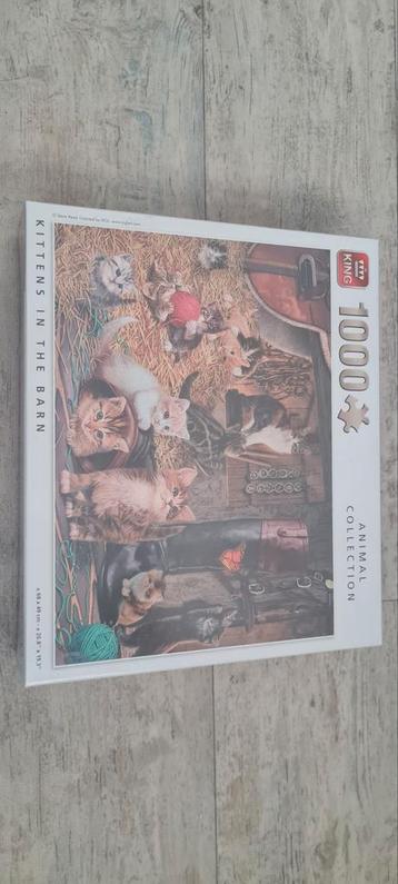 King Puzzel: Kittens in the Barn - 1000 stukjes beschikbaar voor biedingen