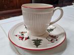 Wedgwood Windsor Christmas 4x Kop en Schotel - servies AH, Huis en Inrichting, Keuken | Servies, Ophalen of Verzenden, Zo goed als nieuw