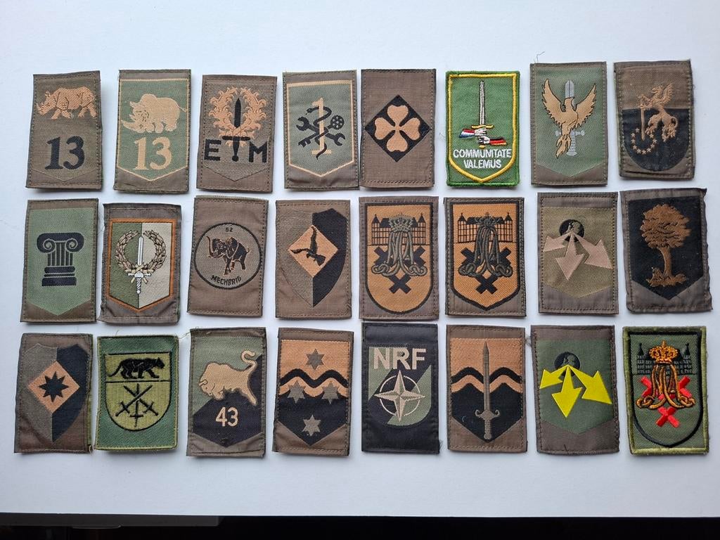 Diverse gvt mouwemblemen, Ophalen of Verzenden, Landmacht, Nederland, Embleem of Badge