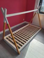 Vipack Bed Tipi - wit/naturel - 90x200 cm, Kinderen en Baby's, Kinderkamer | Bedden, Ophalen, Gebruikt, 180 cm of meer, 85 tot 100 cm