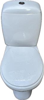 modern  wit staand toilet en fontein, Doe-het-zelf en Verbouw, Sanitair, Ophalen, Gebruikt, Glas, Toilet