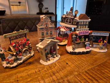 Kerstdorp huisjes en kraampjes - Oud Hollandse stijl beschikbaar voor biedingen