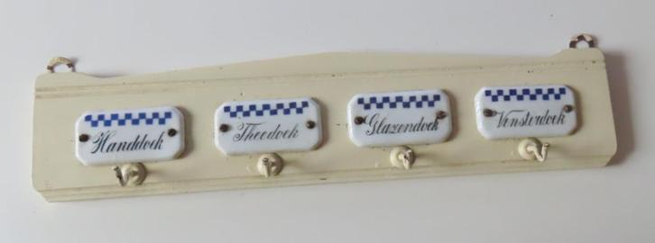 Uit inboedel: Origineel doekenrek jaren 50/60 porselein, inc, Antiek en Kunst, Antiek | Keukenbenodigdheden, Verzenden