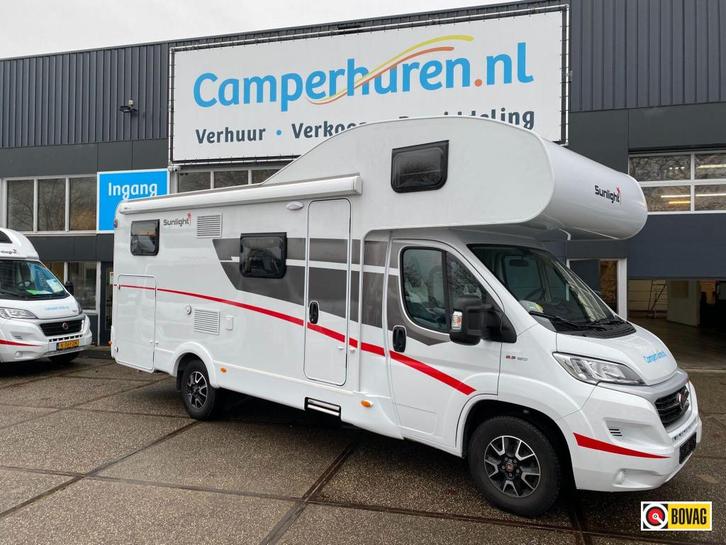 Sunlight A70 (44), Caravans en Kamperen, Campers, Bedrijf, tot en met 6, Sunlight, Fiat, Diesel, Automaat, Treinzit, Cassettetoilet
