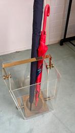 Paraplubak messing en plexiglas, Ophalen of Verzenden, Zo goed als nieuw