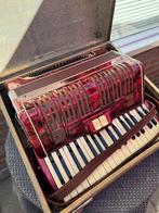 Miradelli Accordeon met koffer en riemen, Muziek en Instrumenten, Accordeons, Gebruikt, Overige formaten, Toetsaccordeon, Met riemen