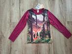 Prachtige nieuwe bordeaux rode longsleeve van Wild, 122/128., Wild, Meisje, Onbekend, Nieuw