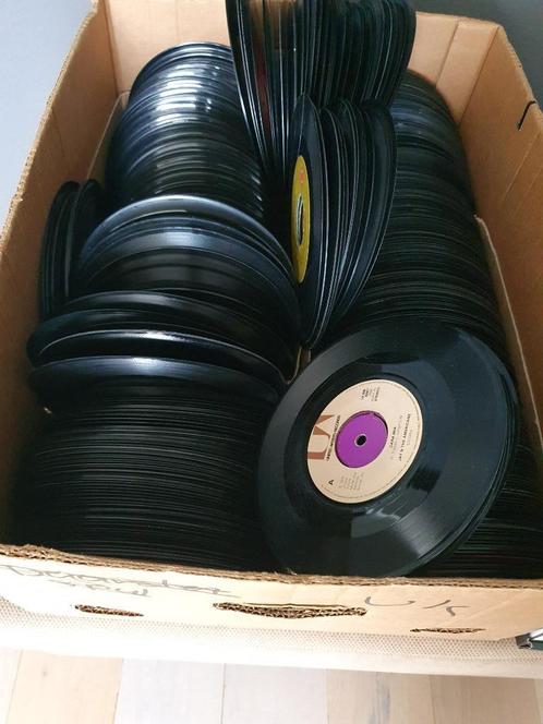 Bananendoos partij jukebox singles, Cd's en Dvd's, Vinyl Singles, Gebruikt, Single, Pop, 7 inch, Ophalen of Verzenden