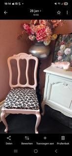 3 Barok Roze Eetkamerstoelen, Ophalen, Gebruikt, Barok, Drie