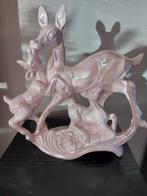 Art Deco Hertenbeeld Lusterware Porselein Jaren 30, Ophalen of Verzenden