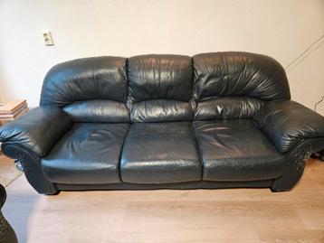 2 + 3 zits leren bankstel beschikbaar voor biedingen