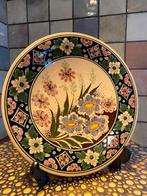 Gouda Plateel handpainted Holland,antiek sierbord,doorsn.25, Ophalen of Verzenden